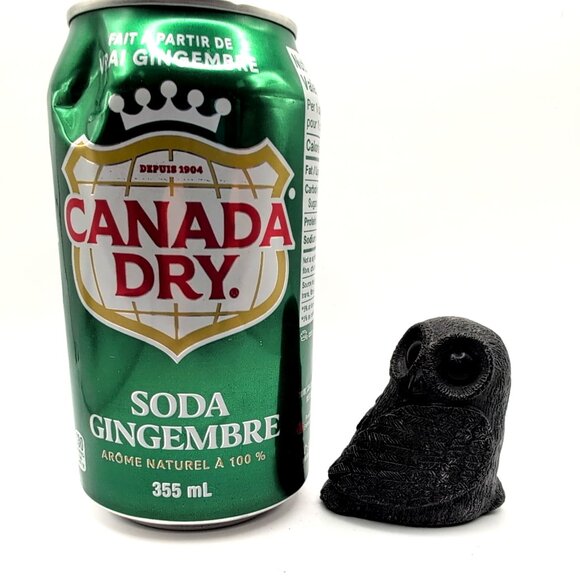 Wolf Original Owl Handcrafted Sculpture Figurine Canada Signed Stone/Resin - Picture 6 of 8